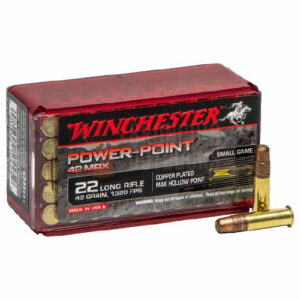 Winchester 22 42gr HP P/Point Max
