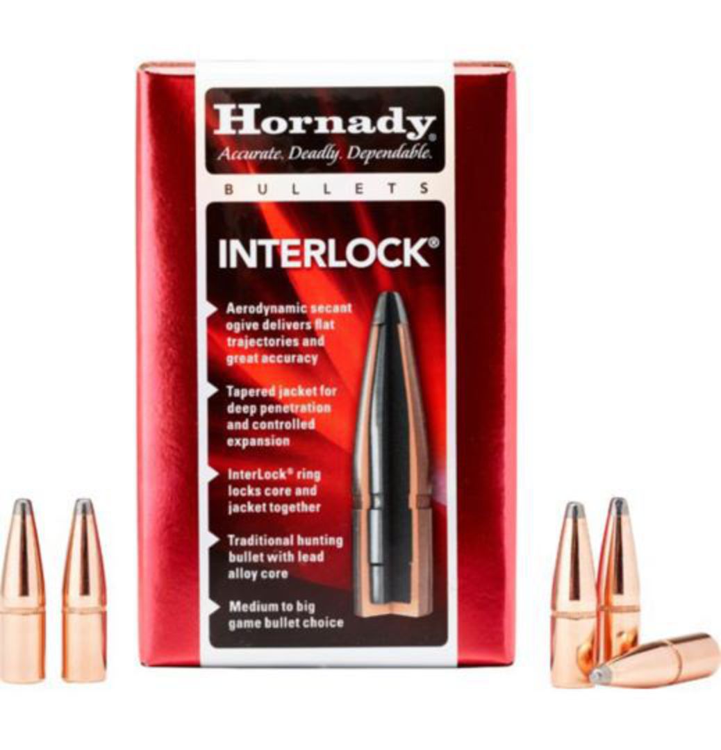 Hornady 30cal 165gr BTSP Interlock